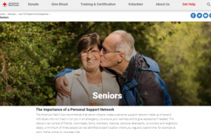 Creating an emergency support network for seniors (American Red Cross)