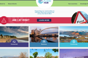 The Flood Hub website (flood advice for North West England)